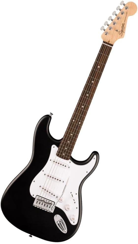 Fender Squier Debut Series Stratocaster Electric Guitar, Beginner Guitar, with 2-Year Warranty, Includes Free Lessons, Black with Matte Finish - Professional guitars for music production